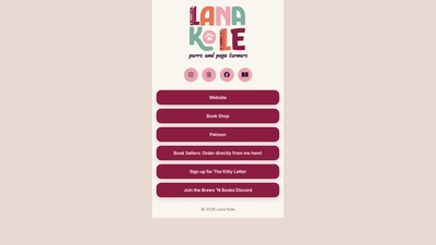 Screenshot of Lana Kole's Links page